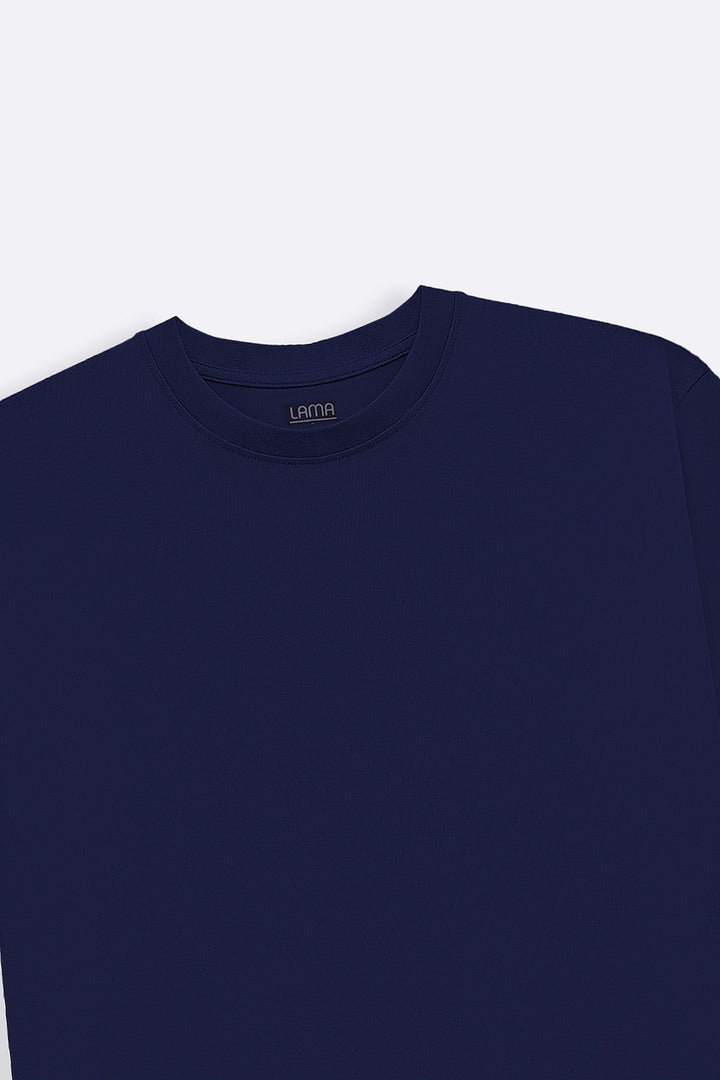 NAVY ESSENTIAL CREW NECK TEE