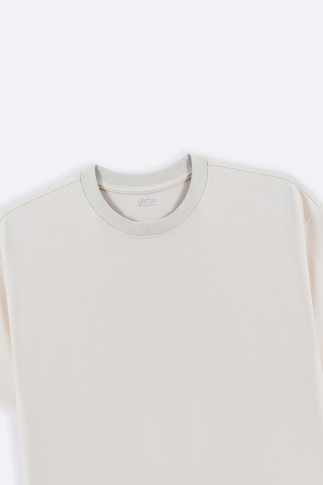 IVORY BASIC RIBBED TEE
