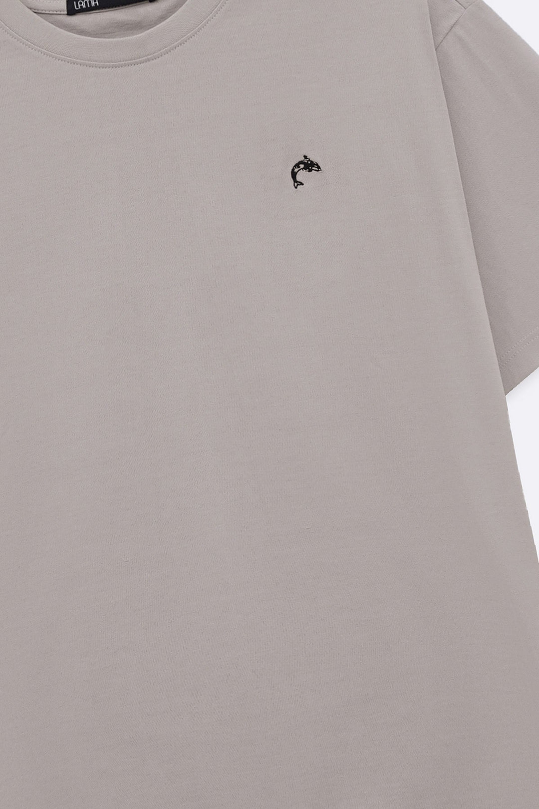 LIGHT GREY DOLPHIN TEE