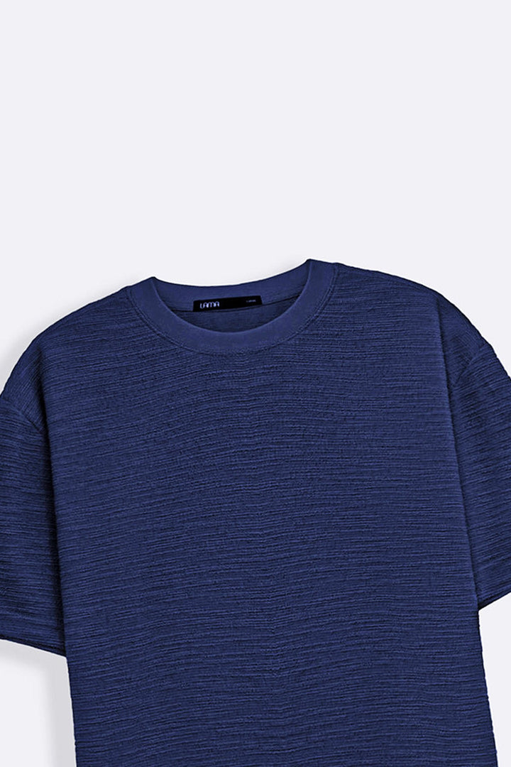 NAVY BUCKLE TEE