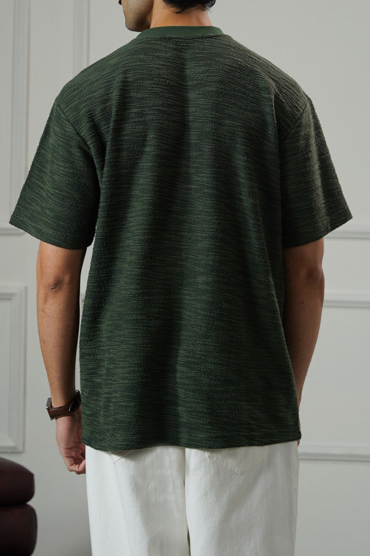 OLIVE BUCKLE TEE