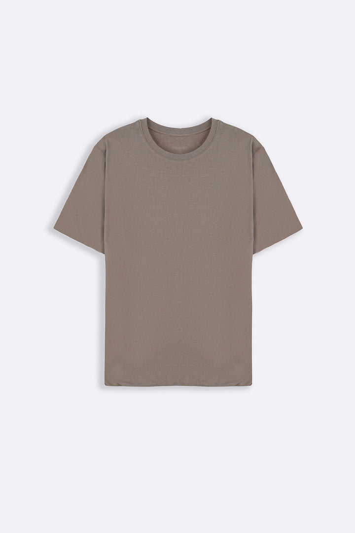 SAND SEAMLESS DOUBLE-LAYERED TEE