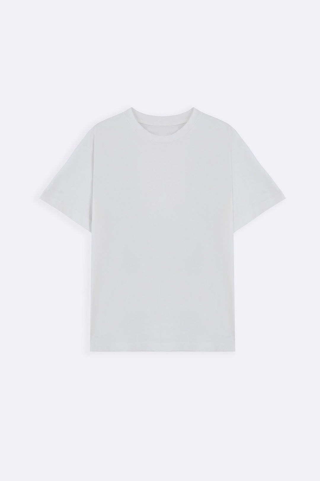 WHITE BASIC SOLID TEE