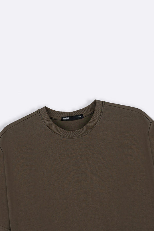 BROWN OVERSIZED SLOUCHY TEE