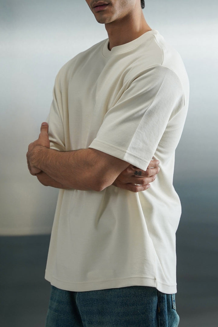 IVORY OVERSIZED SLOUCHY TEE