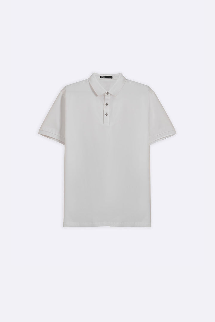 WHITE PERFORMANCE POLO