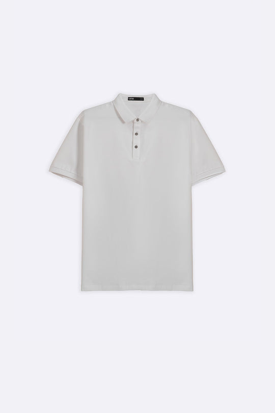WHITE PERFORMANCE POLO