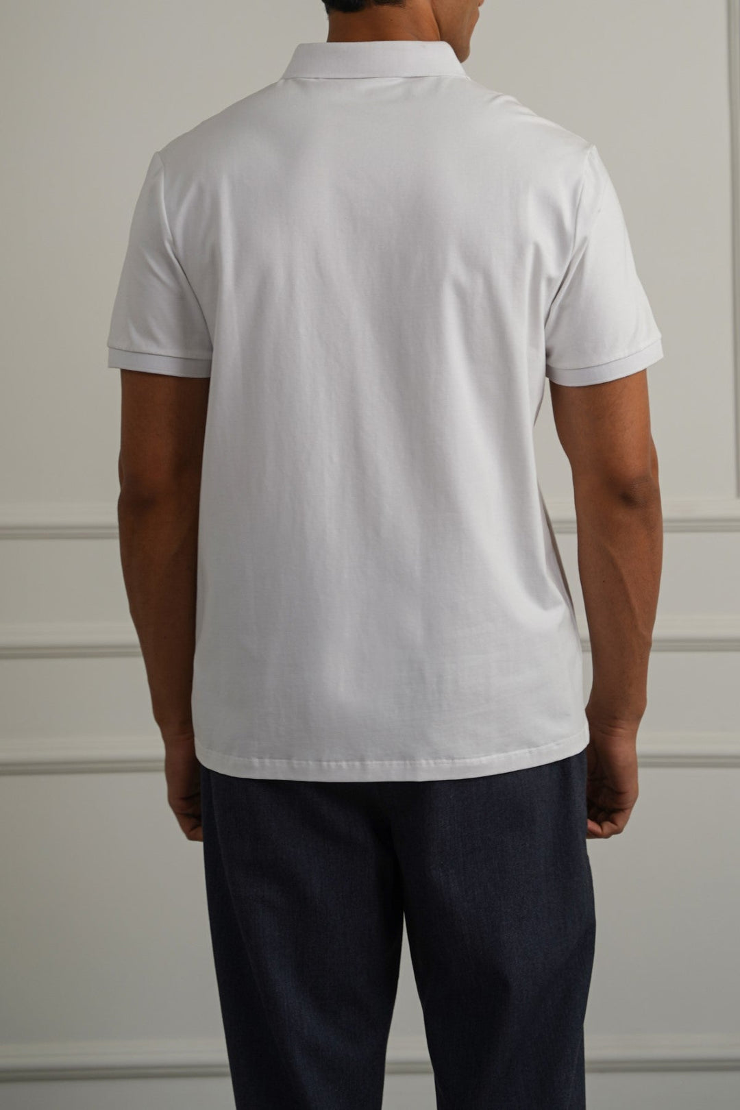 WHITE PERFORMANCE POLO
