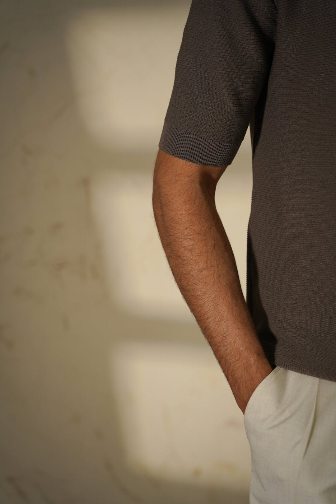 COFFEE TEXTURED POLO