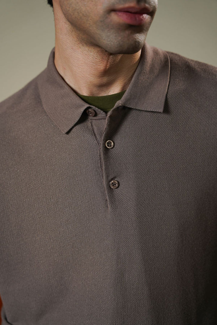 BEIGE EVERYDAY KNIT POLO