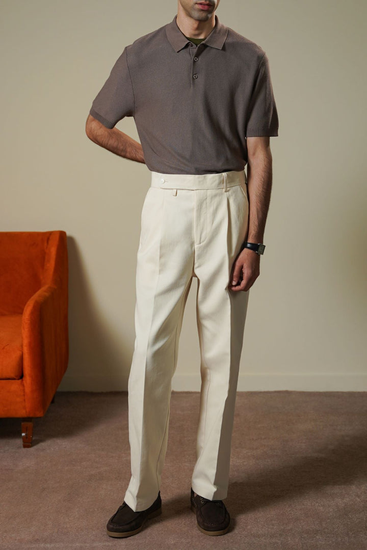 BEIGE EVERYDAY KNIT POLO