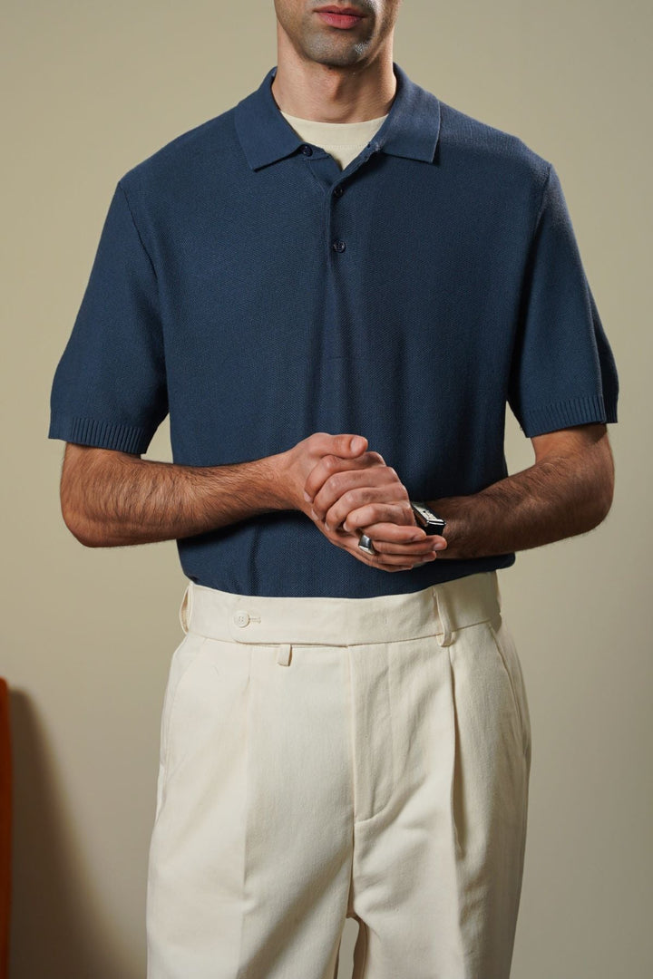 HAZE BLUE EVERYDAY KNIT POLO
