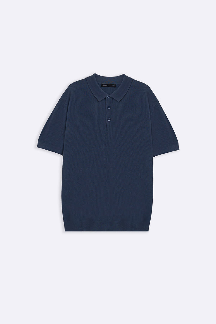 HAZE BLUE EVERYDAY KNIT POLO
