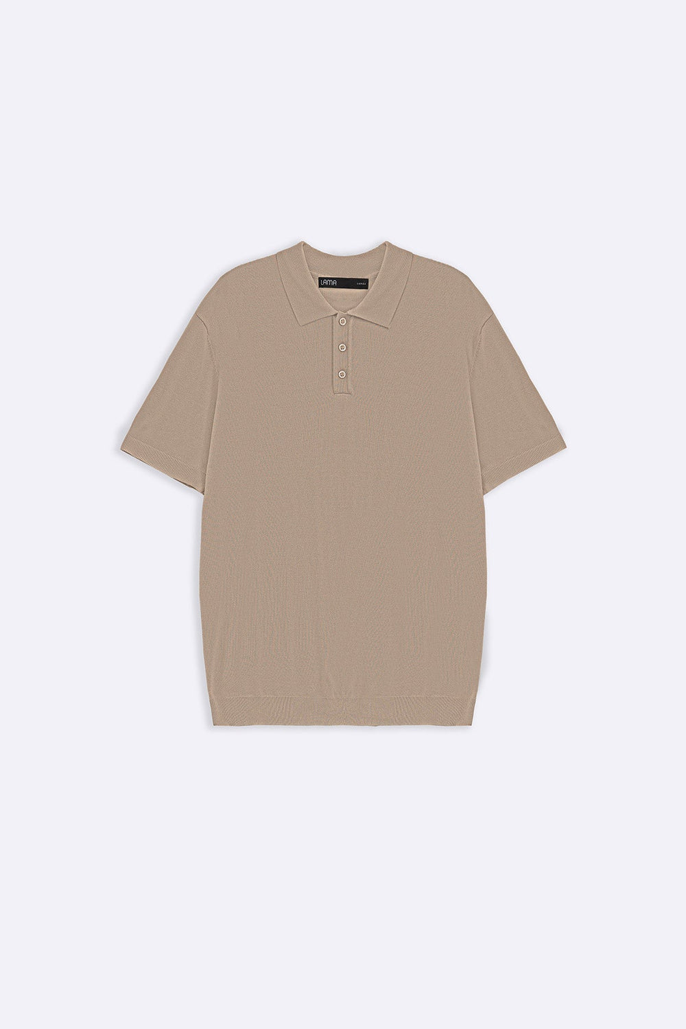 BEIGE CASUAL STRIPED TEE