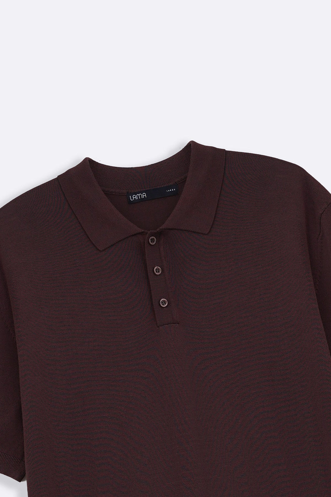 DARK BROWN CASUAL STRIPED TEE