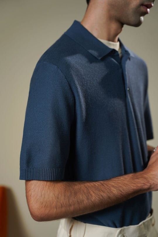 BLUE ESSENTIAL POLO