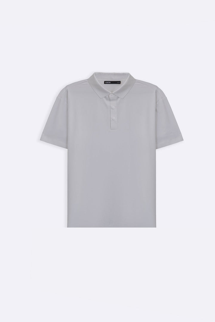 WHITE SEAMLESS POLO