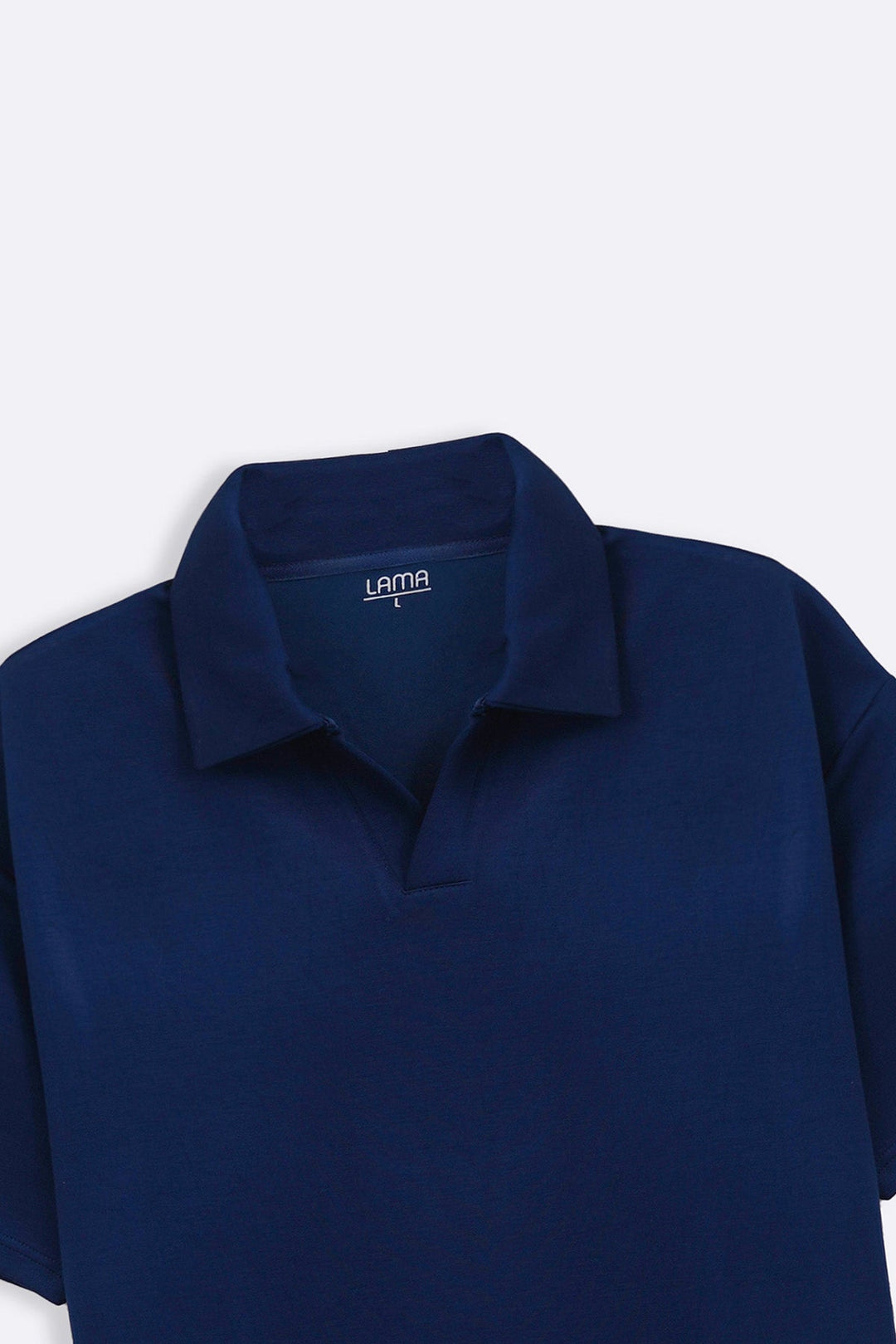 NAVY EASY KNITTED POLO
