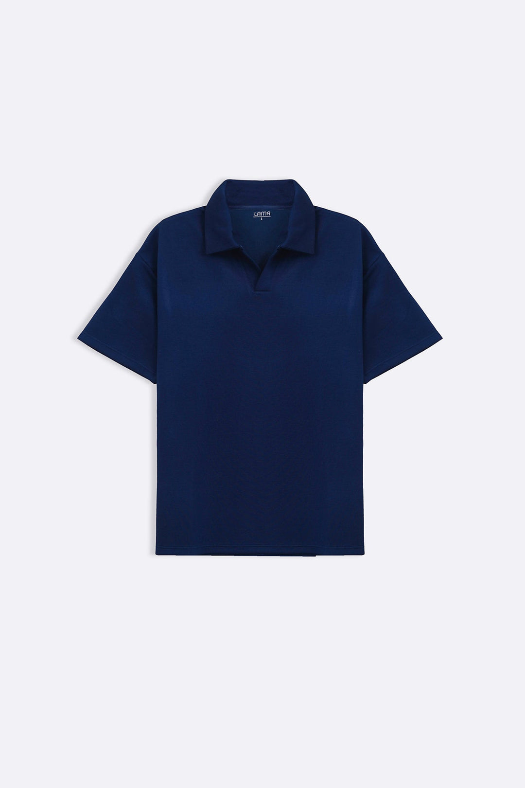 NAVY EASY KNITTED POLO