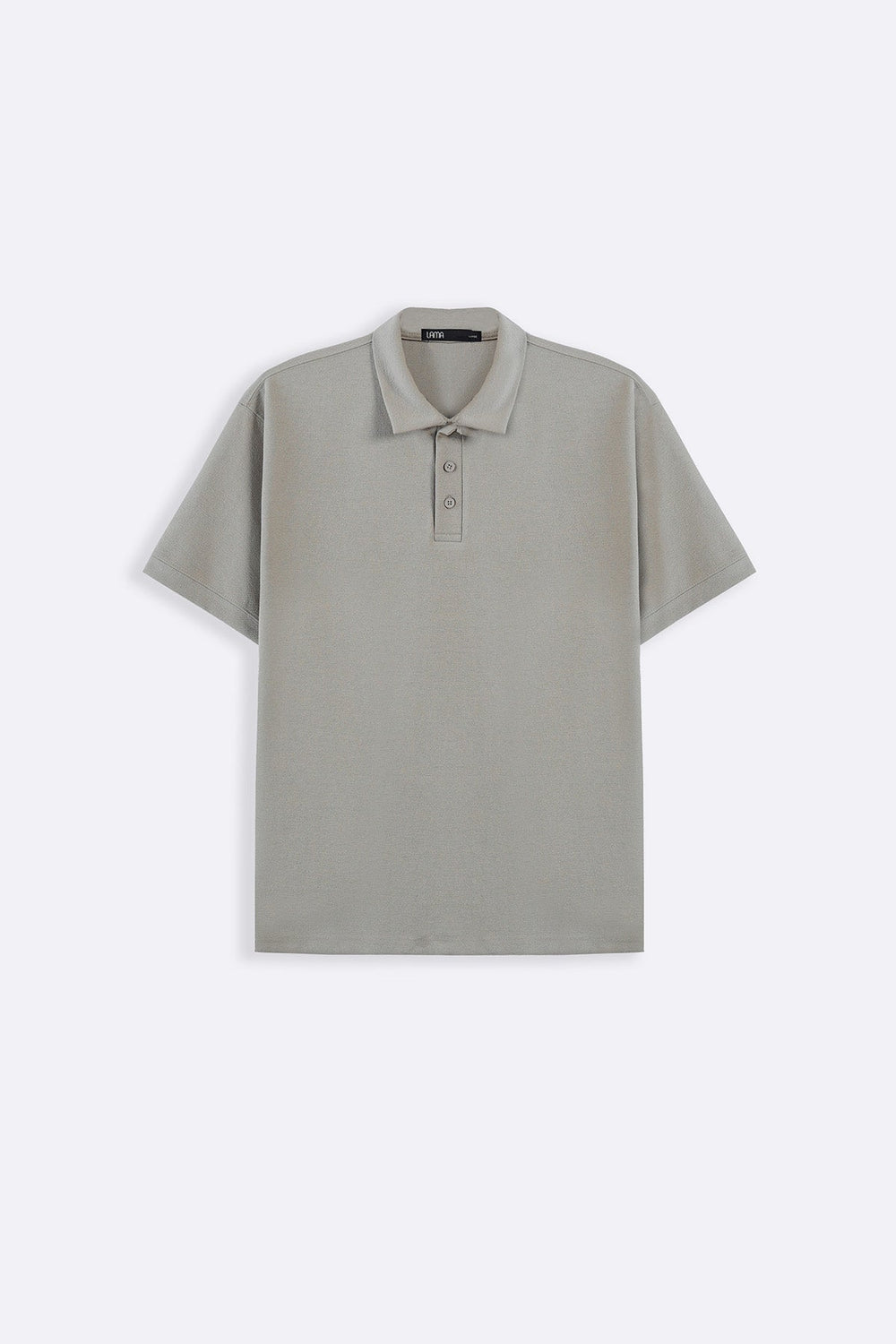 LIGHT GREY TENCEL COTTON POLO