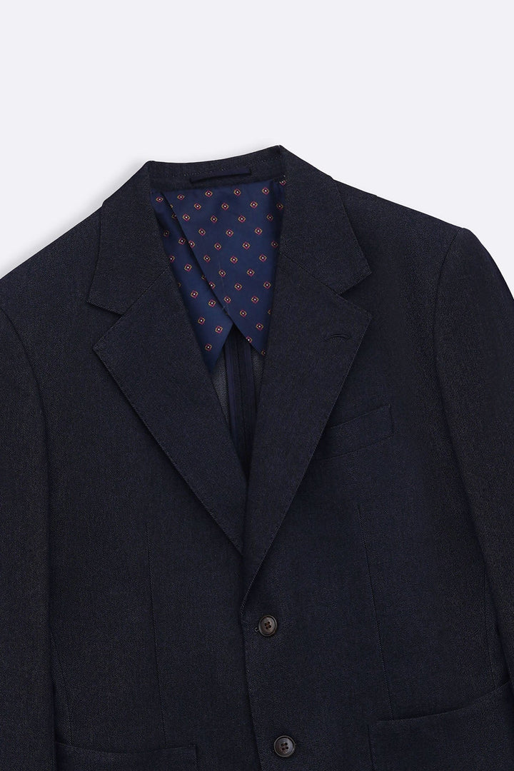 DARK BLUE DENIM BLAZER
