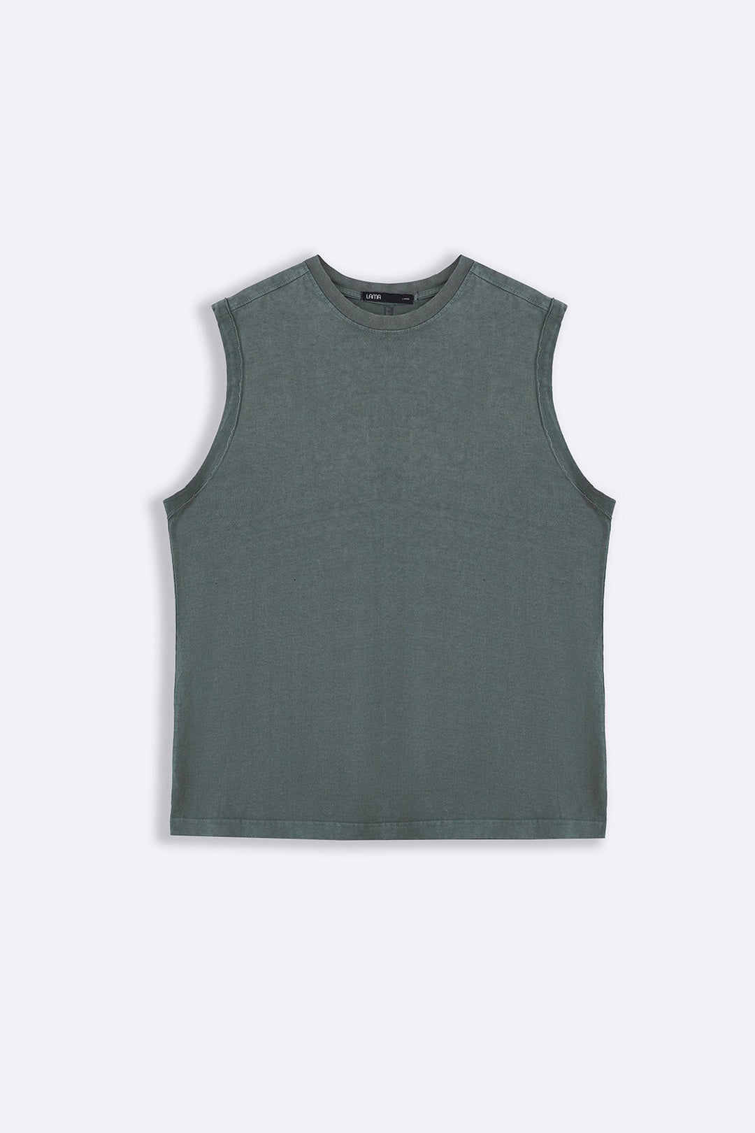 OLIVE WASHED EFFECT TANK TOP