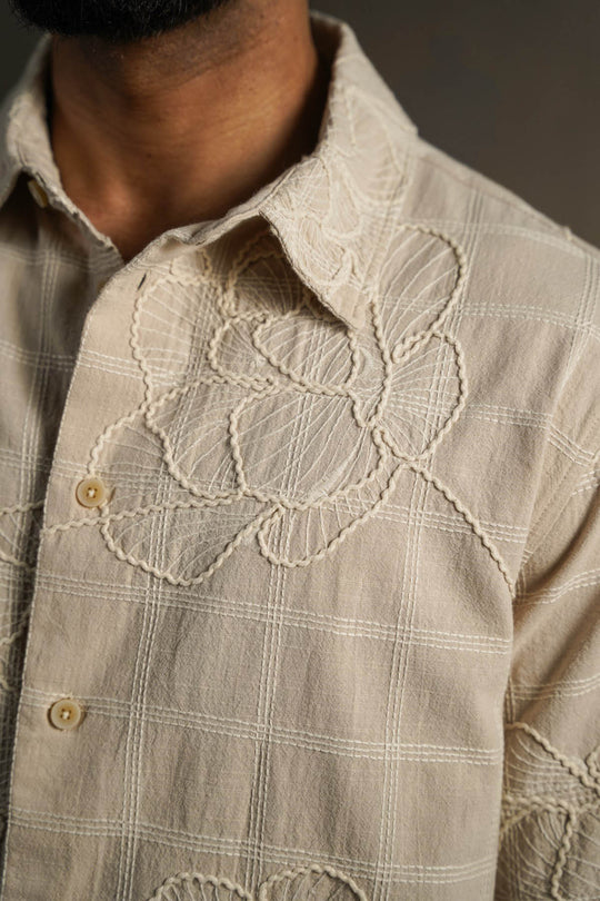 ECRU LINE COTTON SHIRT