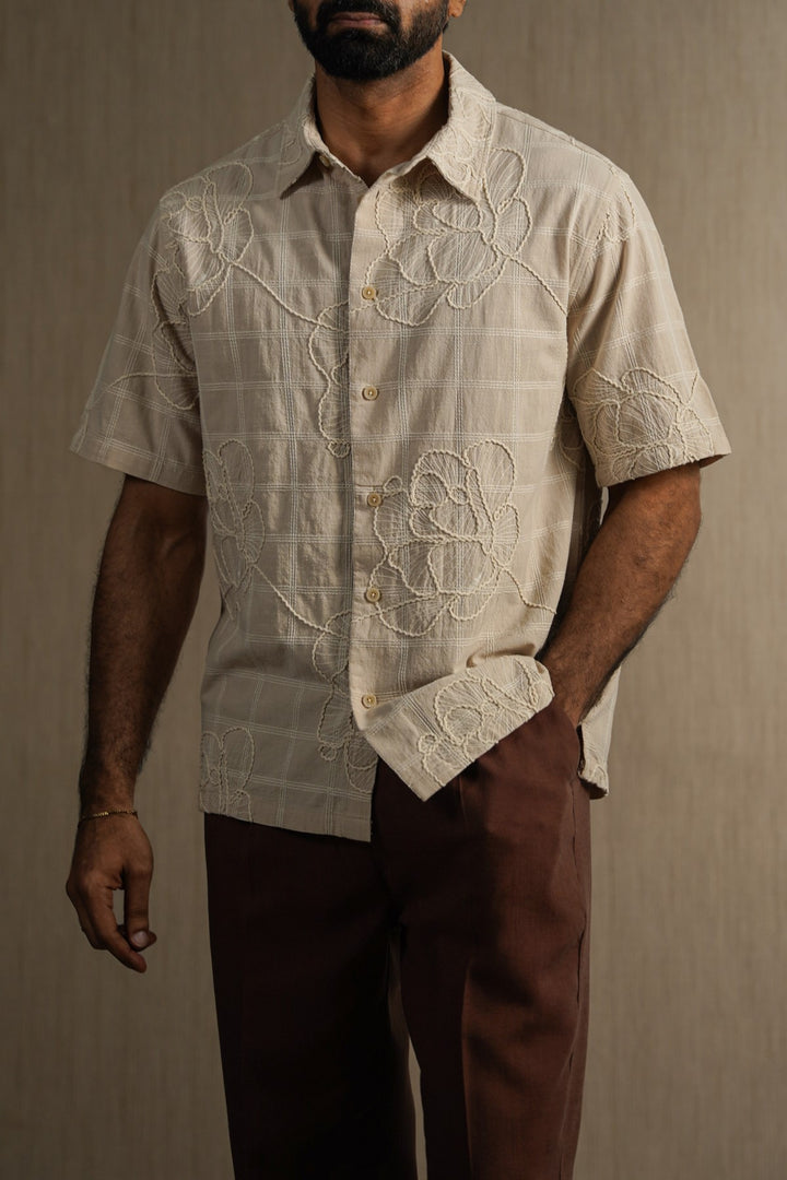 ECRU LINE COTTON SHIRT