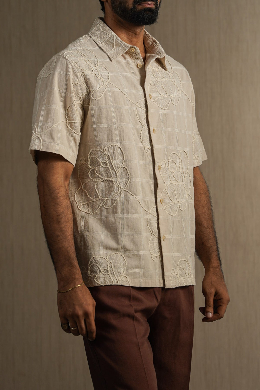 ECRU LINE COTTON SHIRT