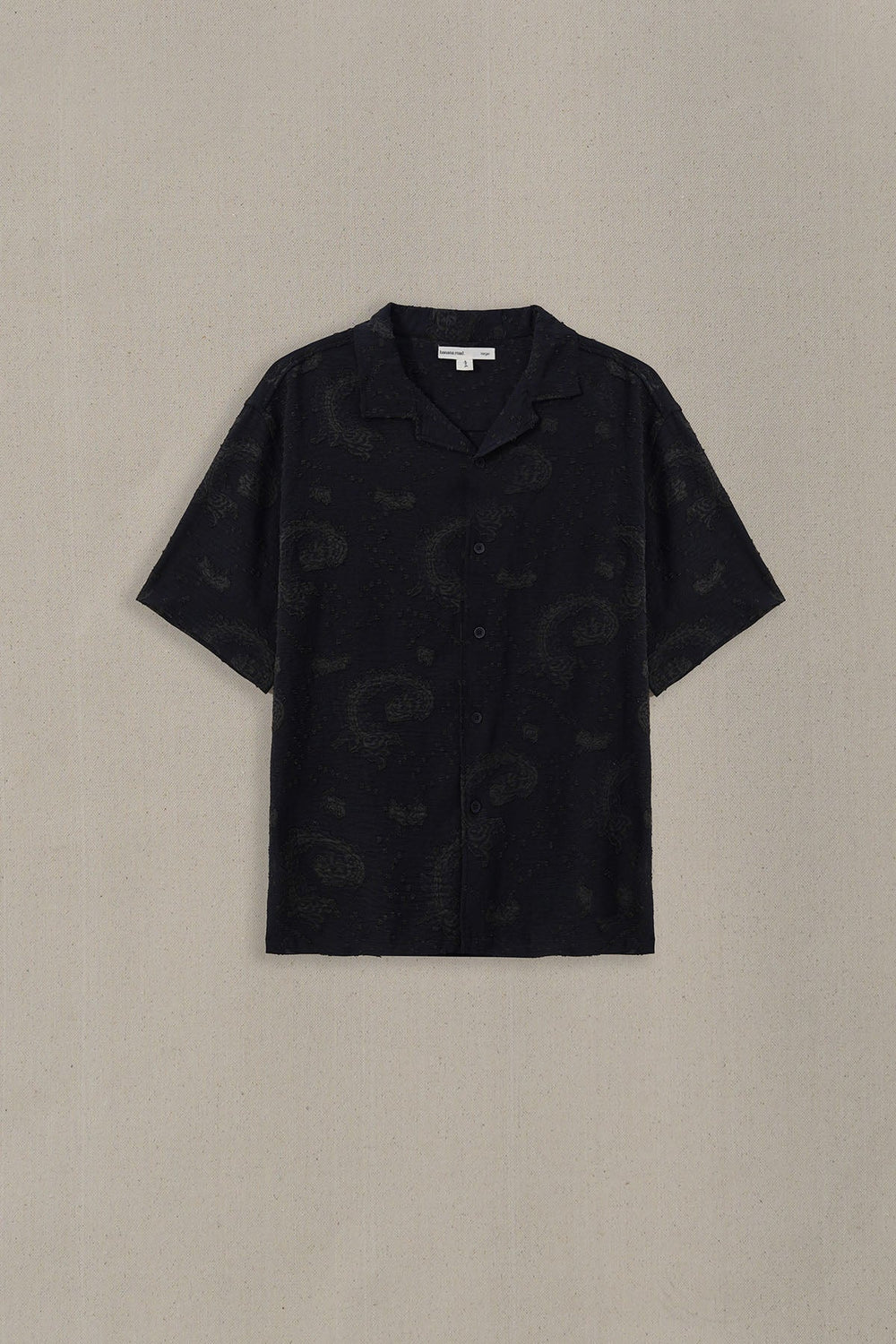 BLACK SHADOW TEXTURED SHIRT