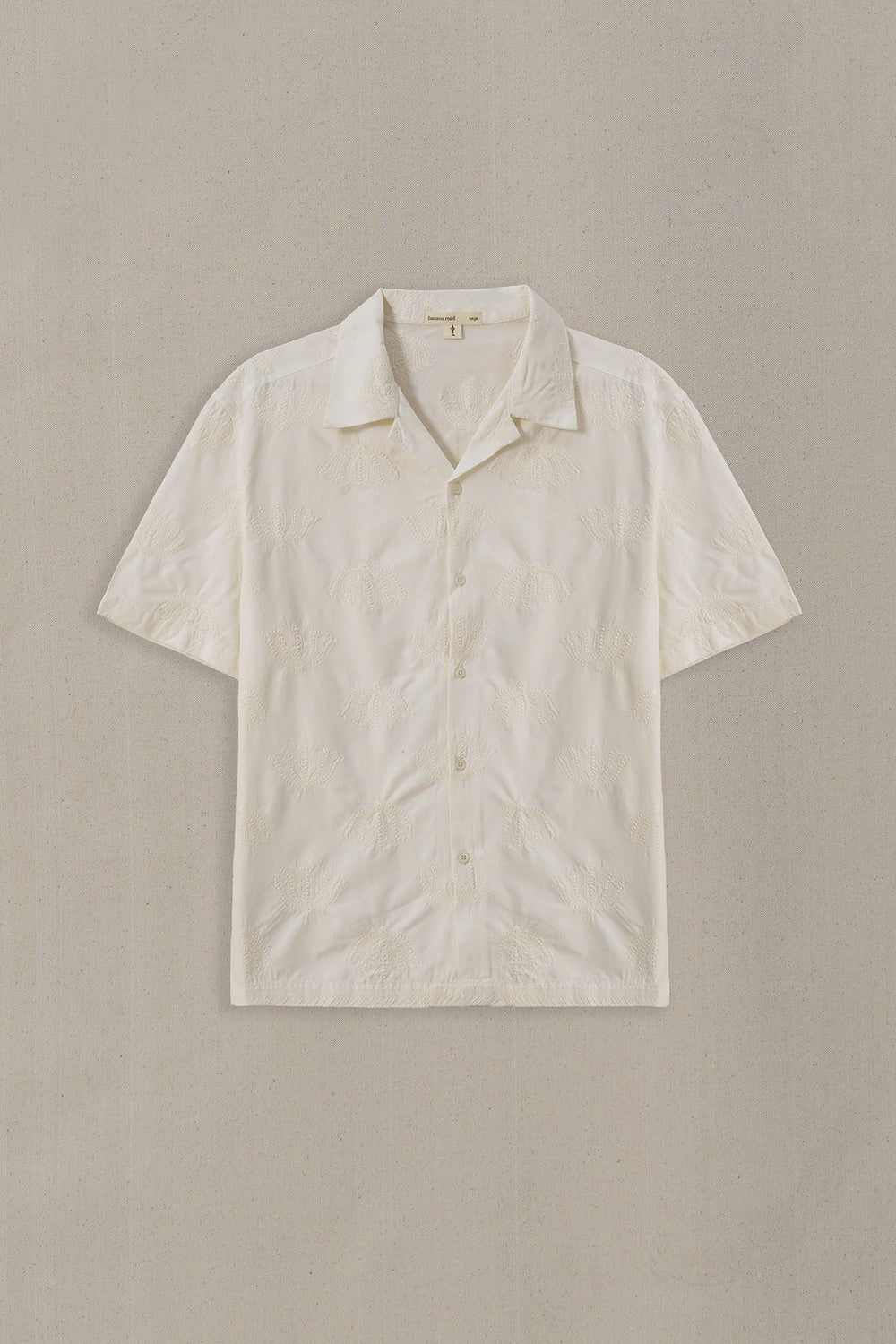 OFF WHITE LOTUS EMBROIDERED SAFARI