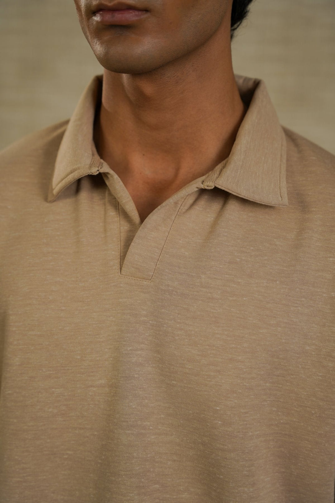 BEIGE EVERYDAY KNIT POLO