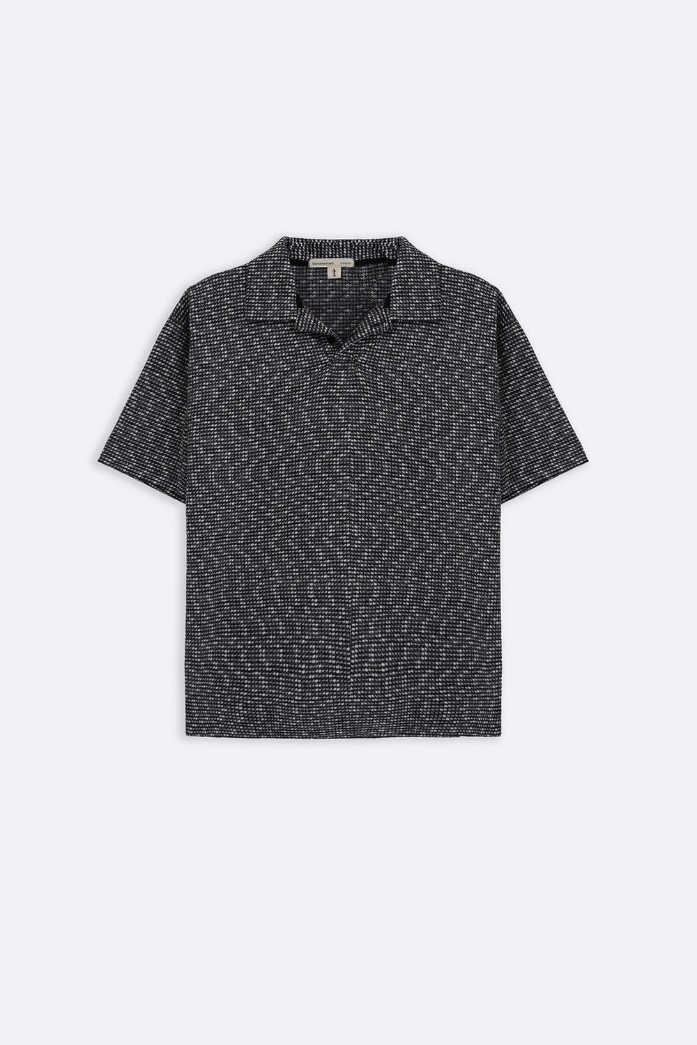 GREY LUXE KNIT POLO