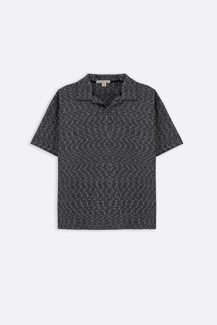 GREY LUXE KNIT POLO