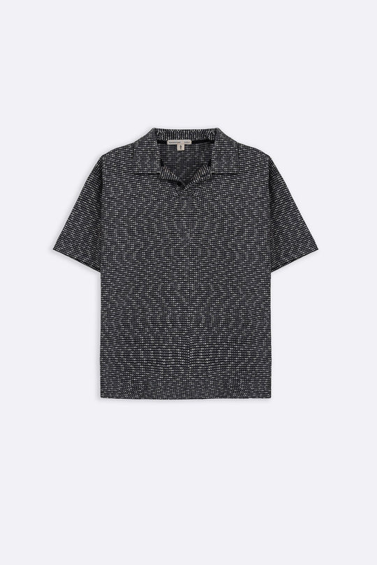 GREY LUXE KNIT POLO