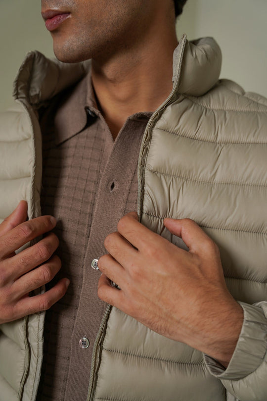 BEIGE REGULAR PUFFER