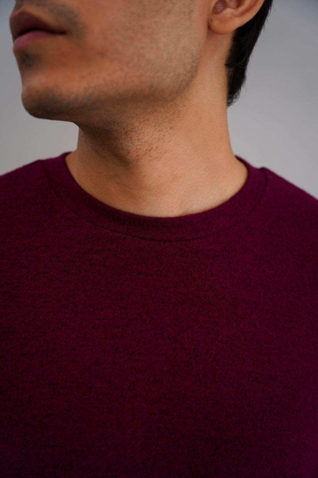 BURGUNDY BASIC SWEATSHIRTS