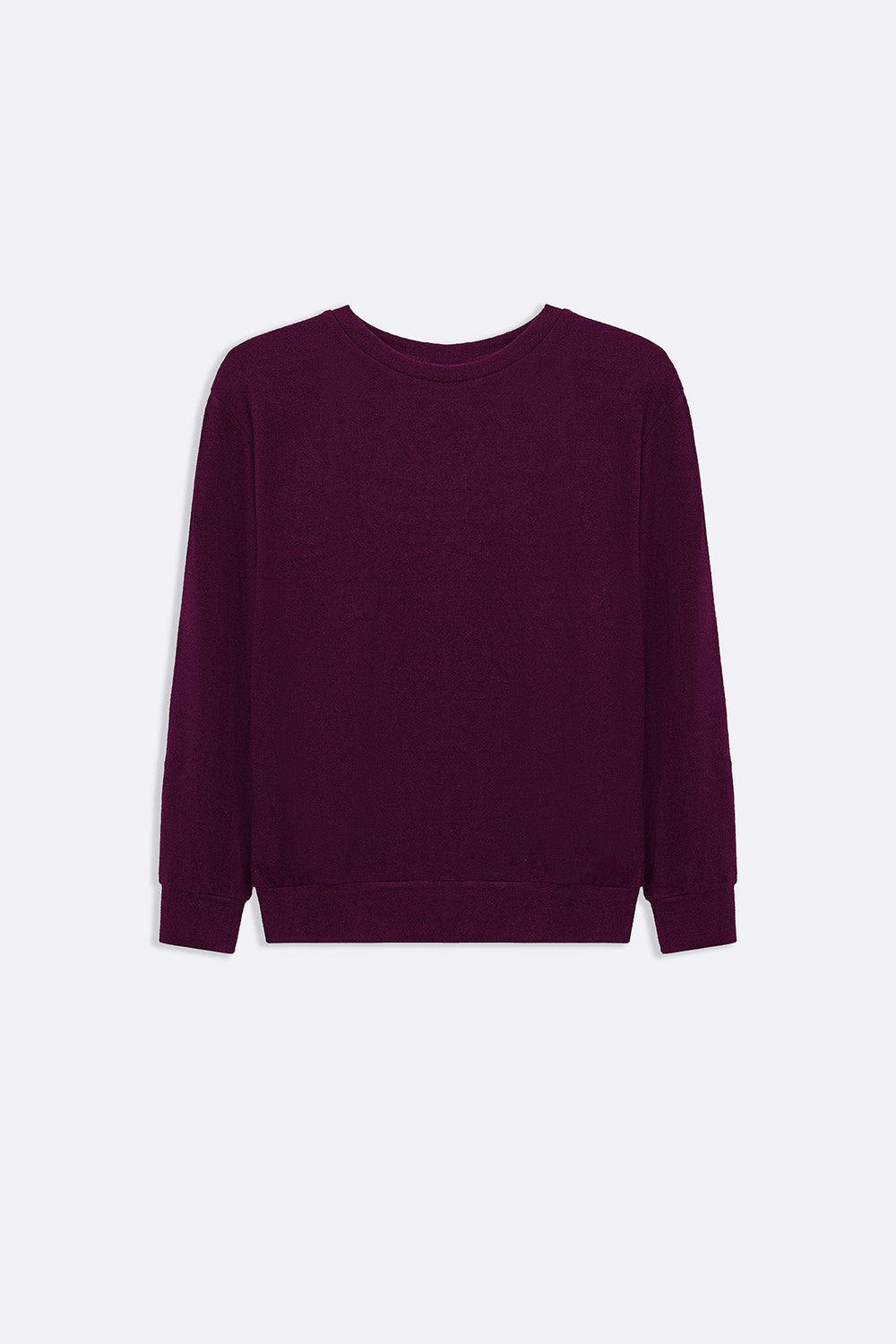 BURGUNDY BASIC SWEATSHIRTS