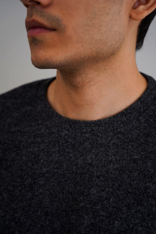 CHARCOAL BASIC SWEATSHIRTS