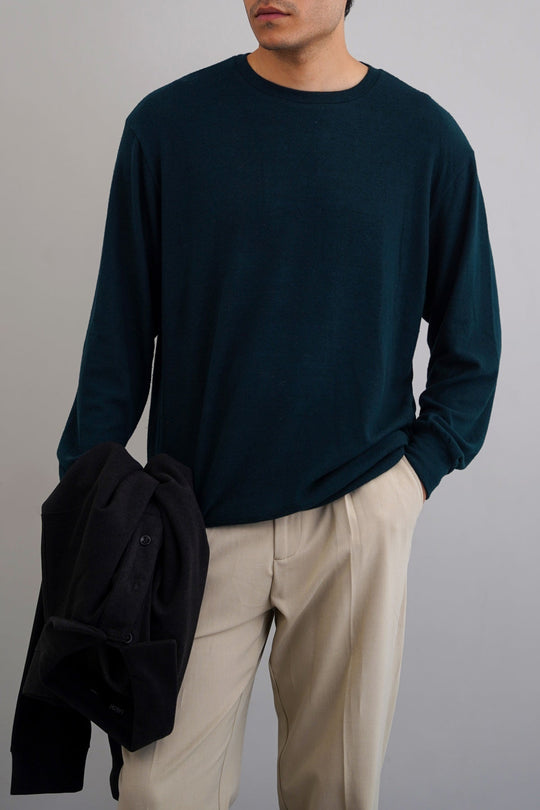 GREEN BASIC SWEATSHIRTS