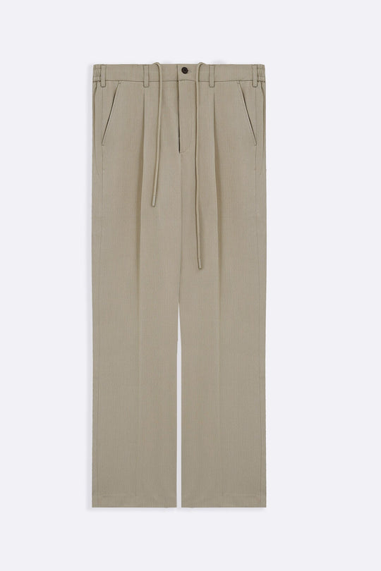 BEIGE TAILORED EASY PANTS