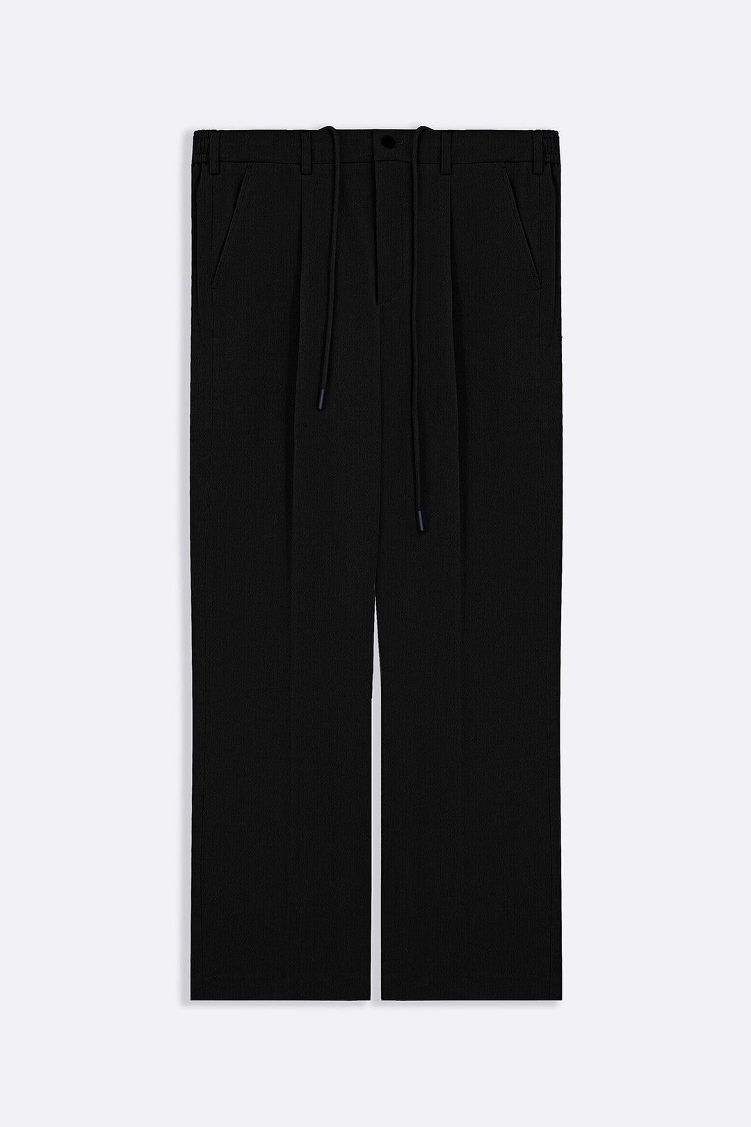 BLACK TAILORED EASY PANTS