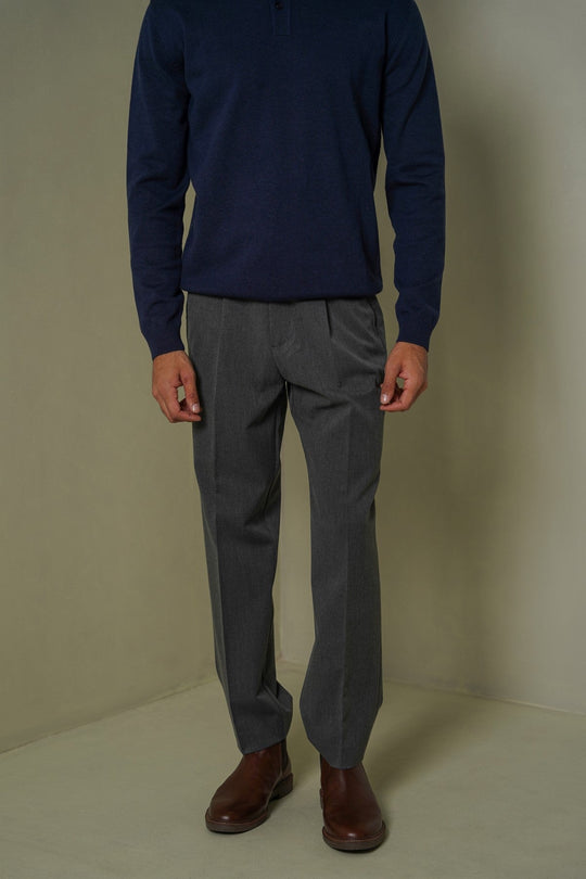 GREY TAILORED EASY PANTS