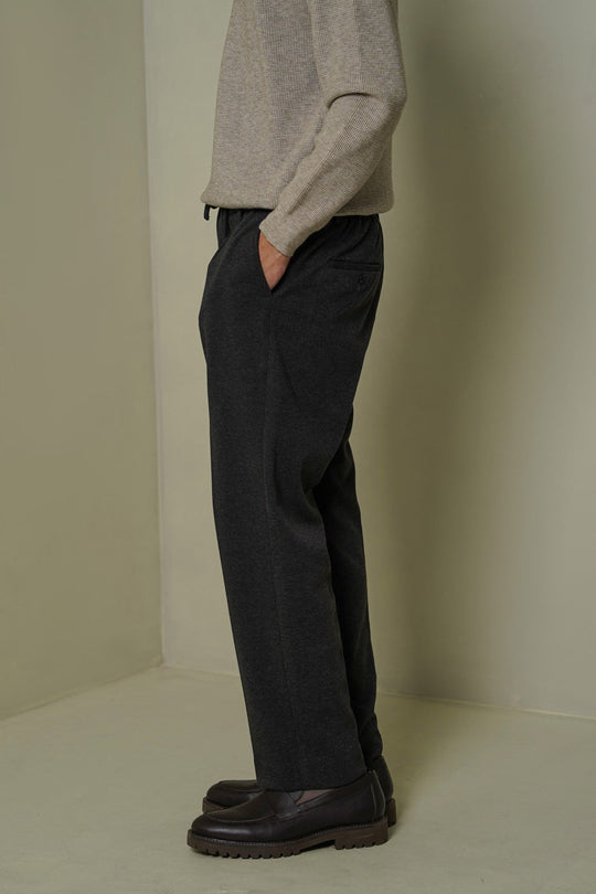 GREY TAILORED WOOLEN PANTS