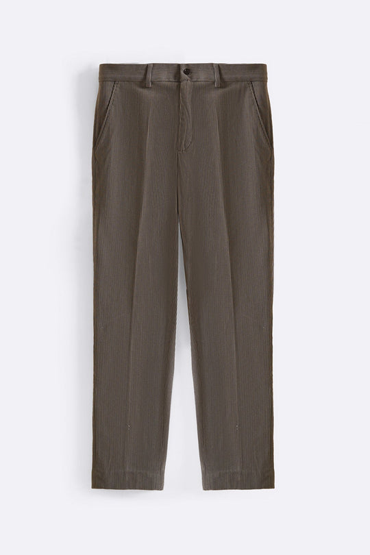 GREY SLIMFIT CORDUROY PANTS