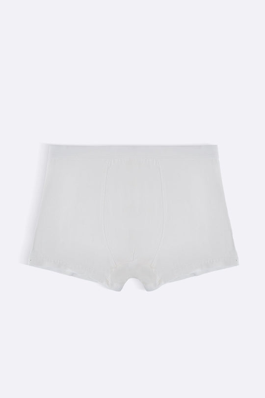 WHITE SEAMLESS BOXERS