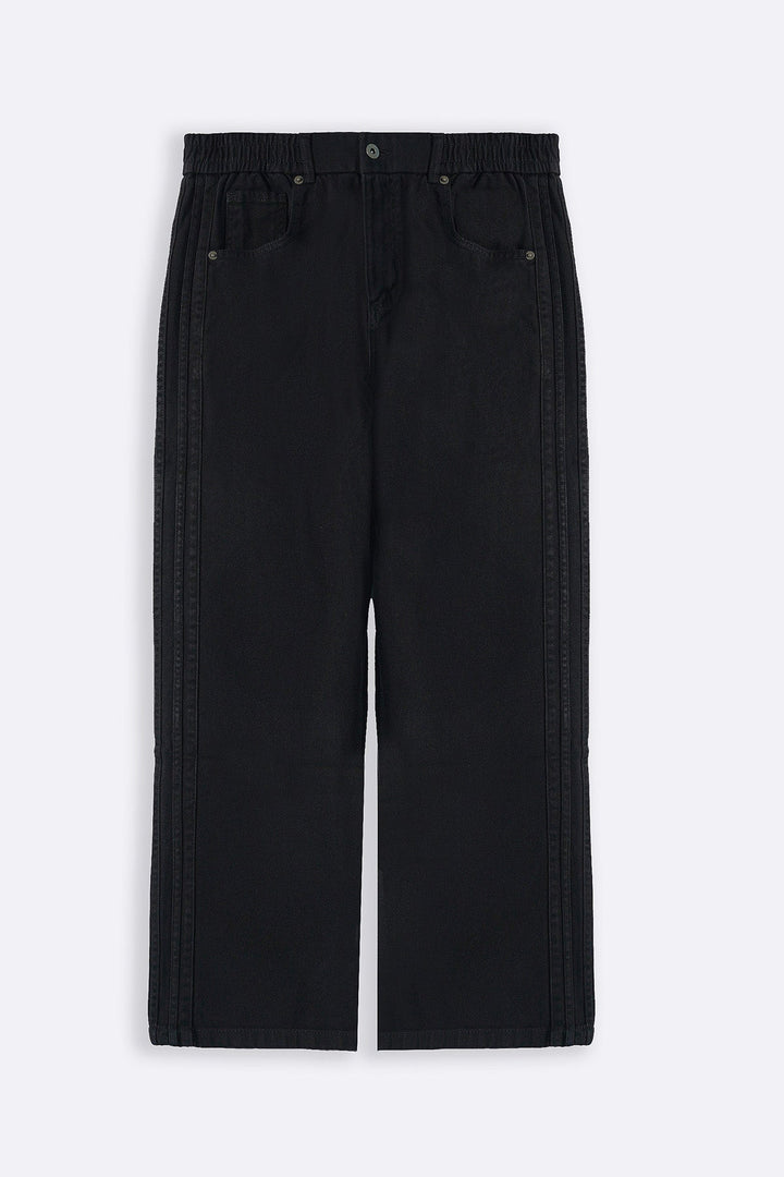 BLACK SPORTY TWILL JEANS