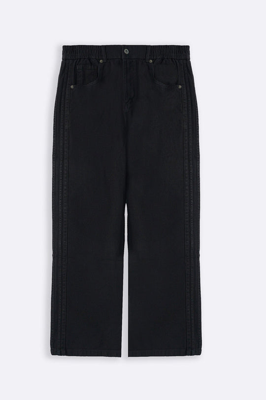 BLACK SPORTY TWILL JEANS