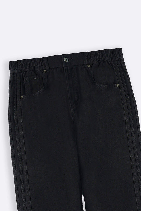 BLACK SPORTY TWILL JEANS