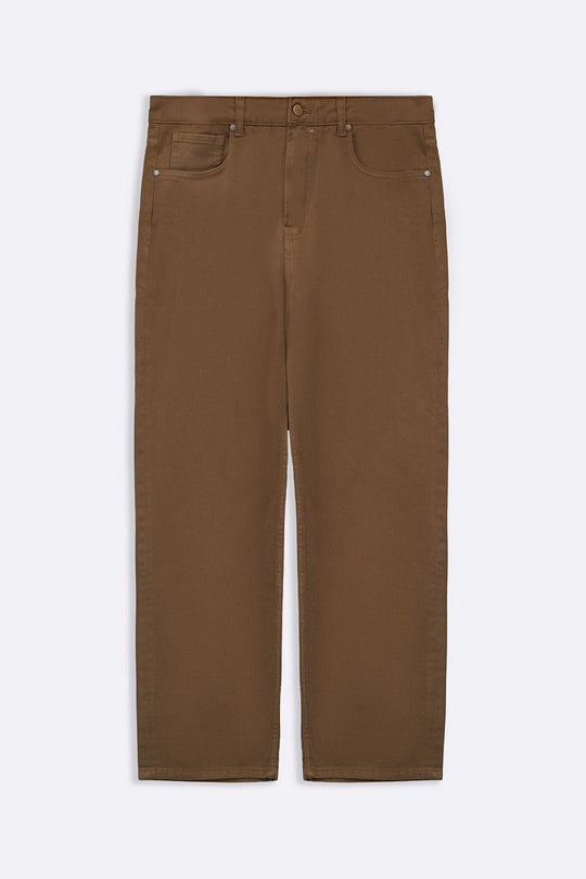 BROWN TWILL JEANS